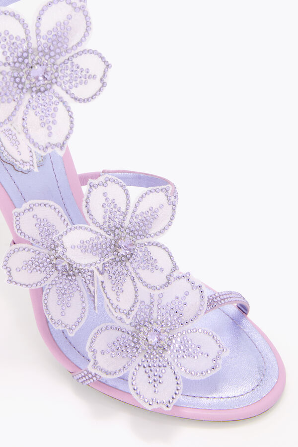 jeweled persika blomma blÅregn sandal 105 rene caovilla