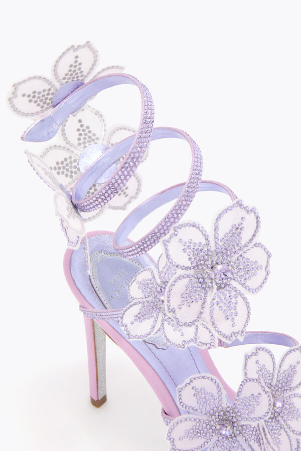 jeweled persika blomma blÅregn sandal 105 rene caovilla