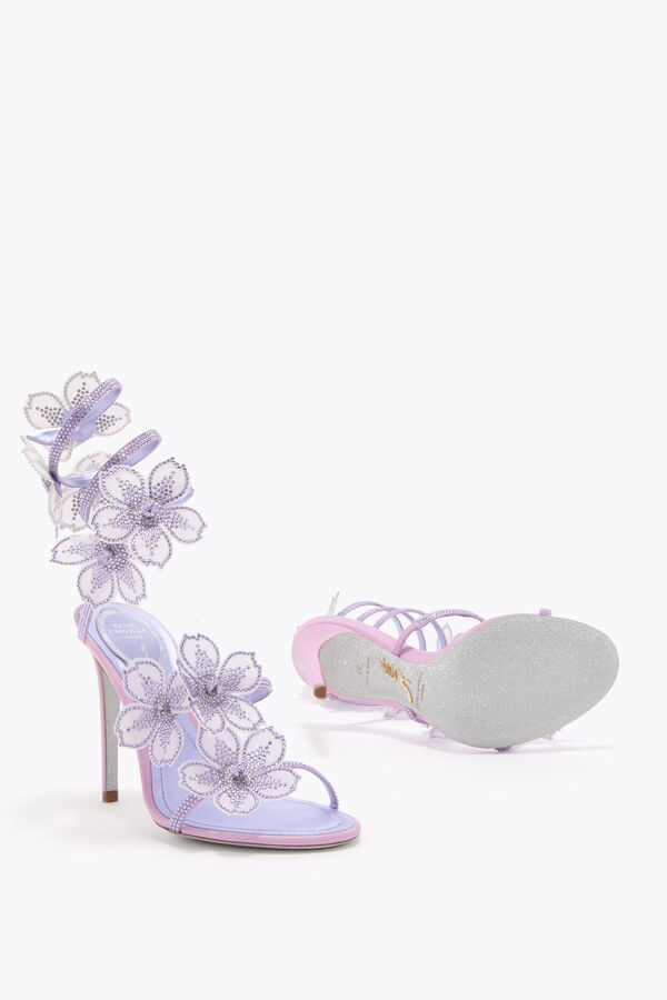 jeweled persika blomma blÅregn sandal 105 rene caovilla