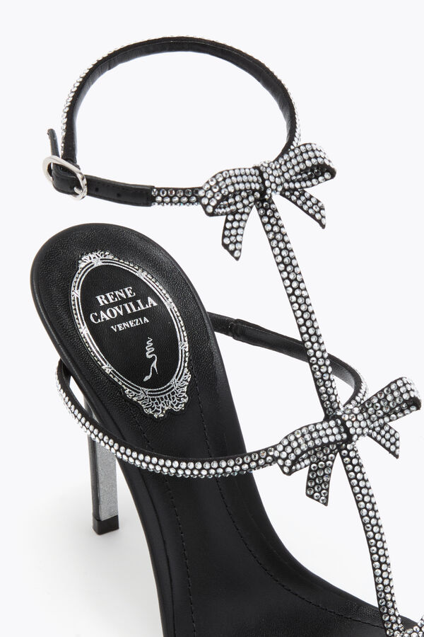 jeweled caterina svart och silver sandal 105 rene caovilla