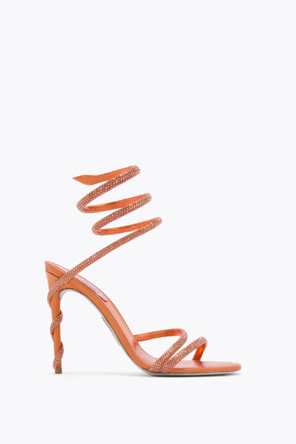 jeweled margot orange sandal 105 rene caovilla