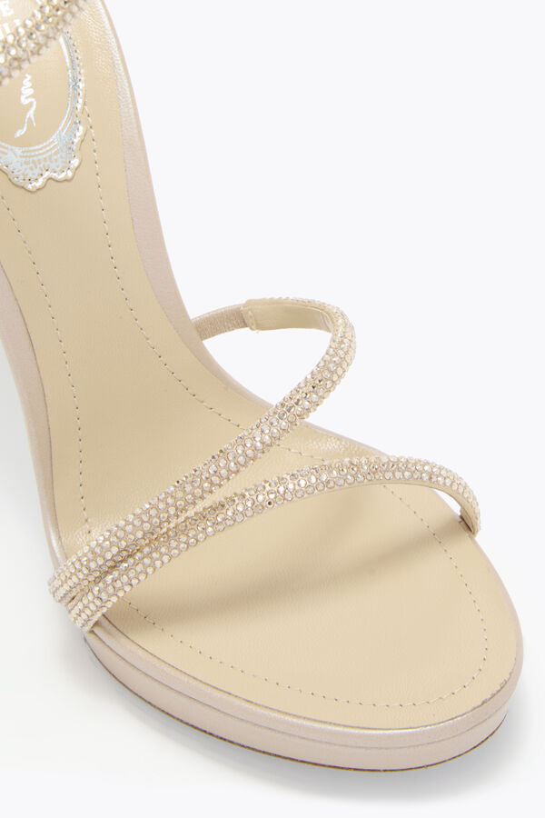 jeweled margot champagne plattformen sandalen 120 rene caovilla