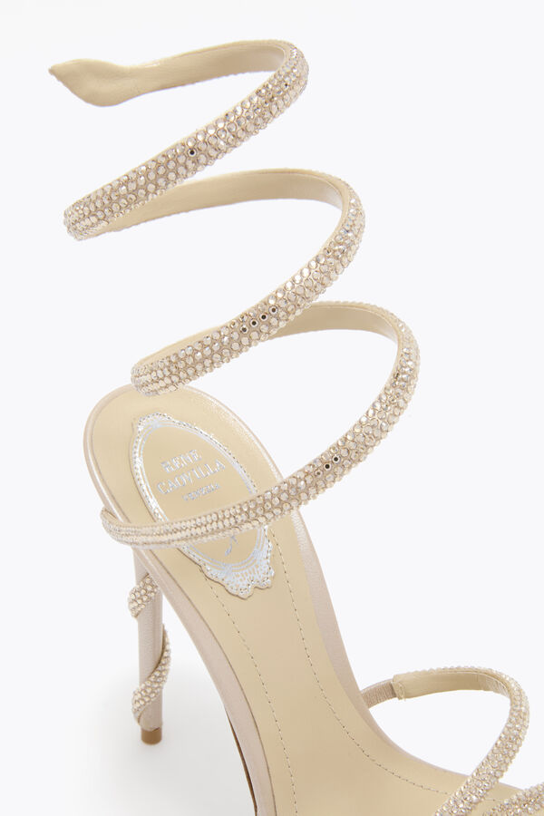 jeweled margot champagne plattformen sandalen 120 rene caovilla