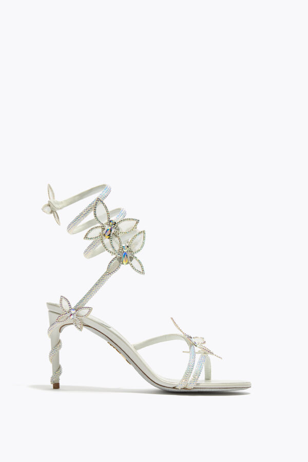 jeweled margot vit sandal med fjÄrilar 80 rene caovilla