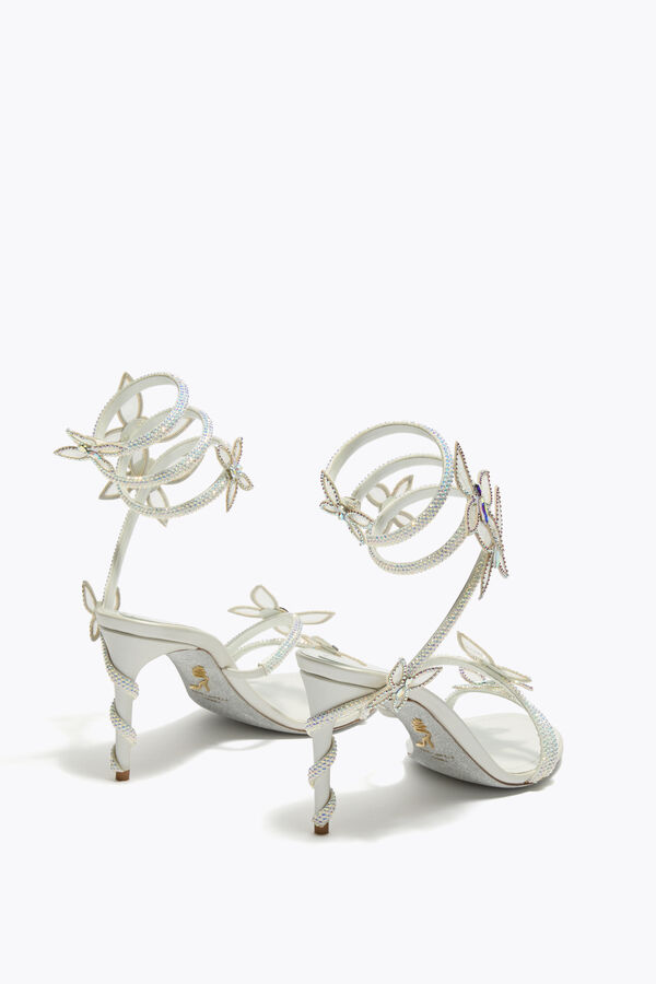 jeweled margot vit sandal med fjÄrilar 80 rene caovilla
