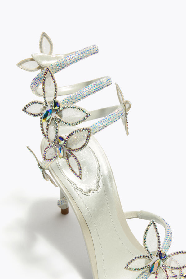 jeweled margot vit sandal med fjÄrilar 80 rene caovilla