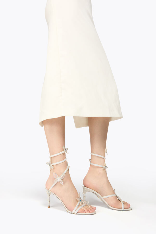 jeweled margot vit sandal med fjÄrilar 80 rene caovilla