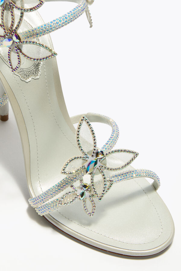 jeweled margot vit sandal med fjÄrilar 105 rene caovilla