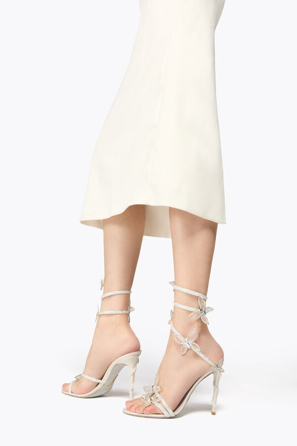 jeweled margot vit sandal med fjÄrilar 105 rene caovilla