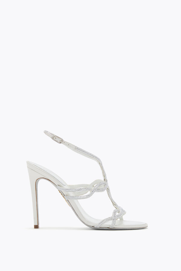 jeweled delila vit sandal 105 rene caovilla