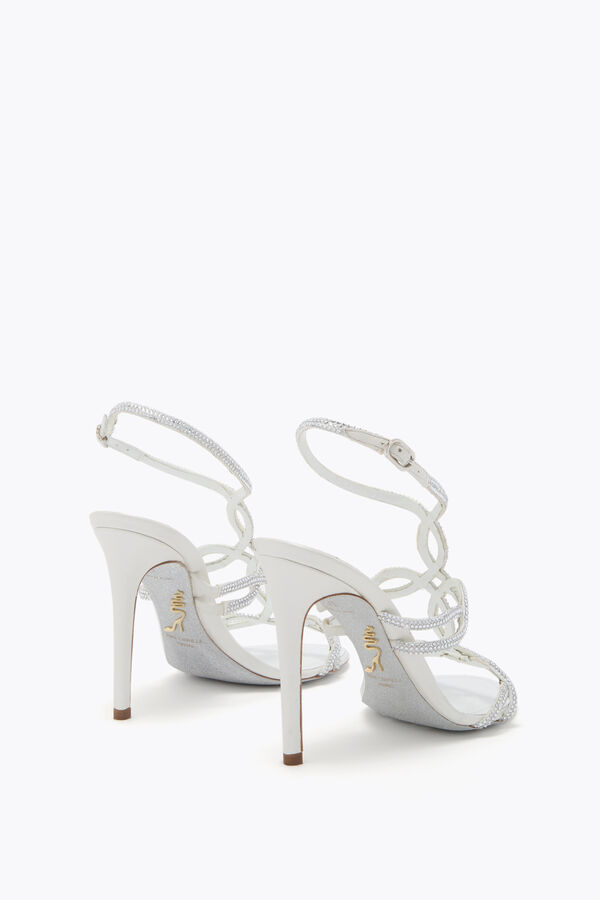 jeweled delila vit sandal 105 rene caovilla