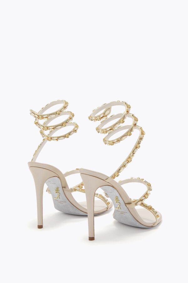 jeweled golden ivory sandal 105 rene caovilla