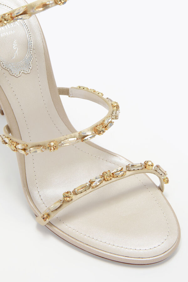 jeweled golden ivory sandal 105 rene caovilla