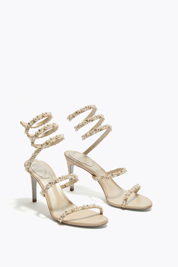 jeweled gyllene honung sandal 80 rene caovilla