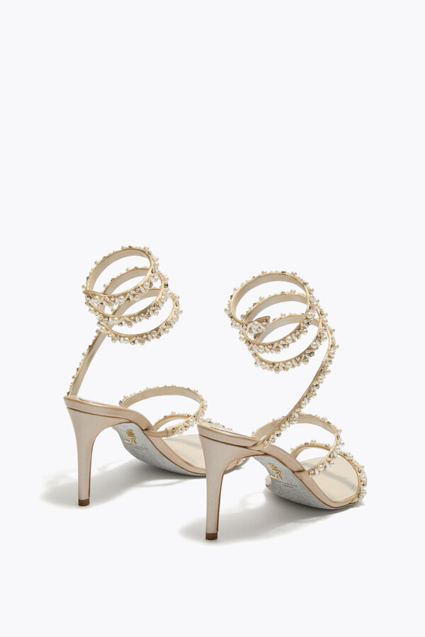 jeweled gyllene honung sandal 80 rene caovilla