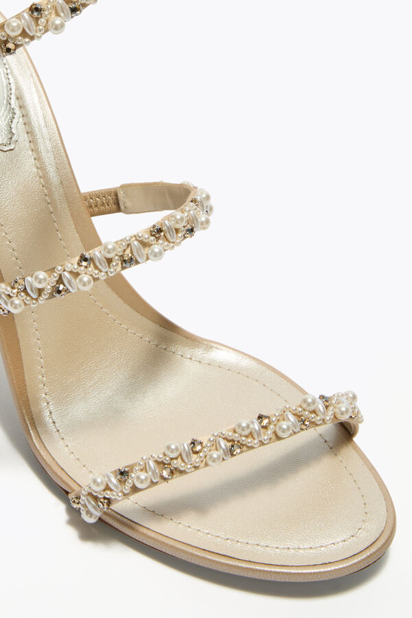 jeweled gyllene honung sandal 80 rene caovilla