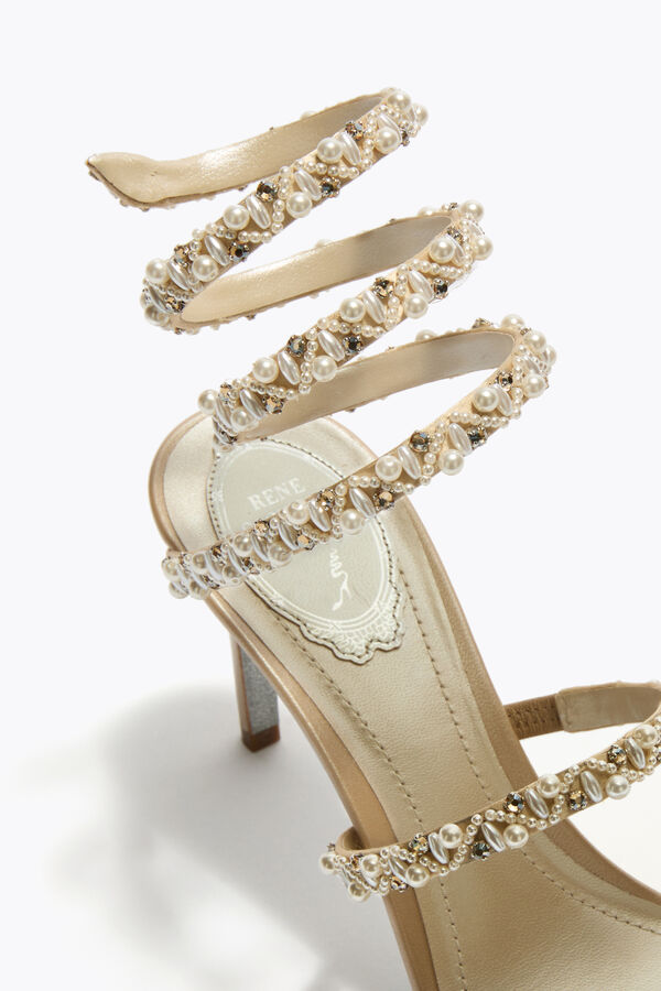 jeweled gyllene honung sandal 80 rene caovilla