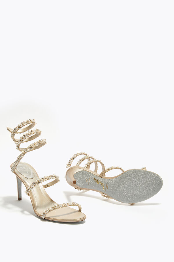 jeweled gyllene honung sandal 80 rene caovilla