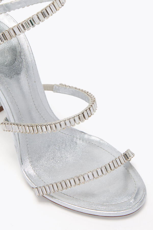 jeweled cleo gnista silver sandal 105 rene caovilla
