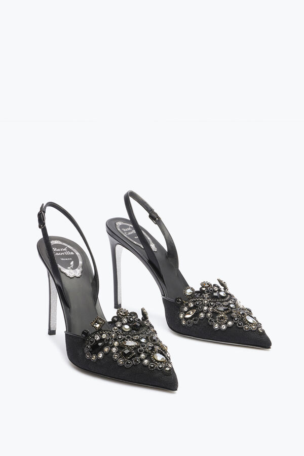 jeweled högklackade slingbacks veneziana rene caovilla