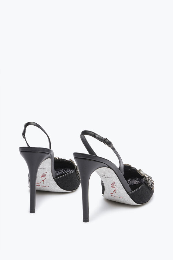 jeweled högklackade slingbacks veneziana rene caovilla