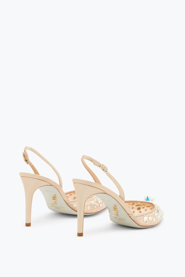 jeweled cinderella naken slingback 80 rene caovilla
