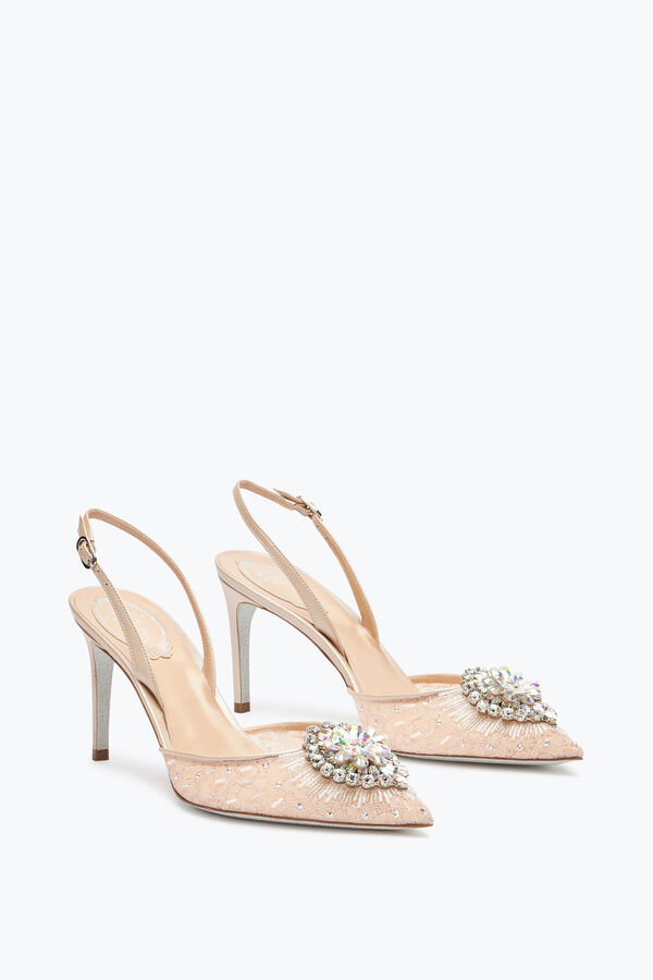 jeweled barbara naken slingback 80 rene caovilla