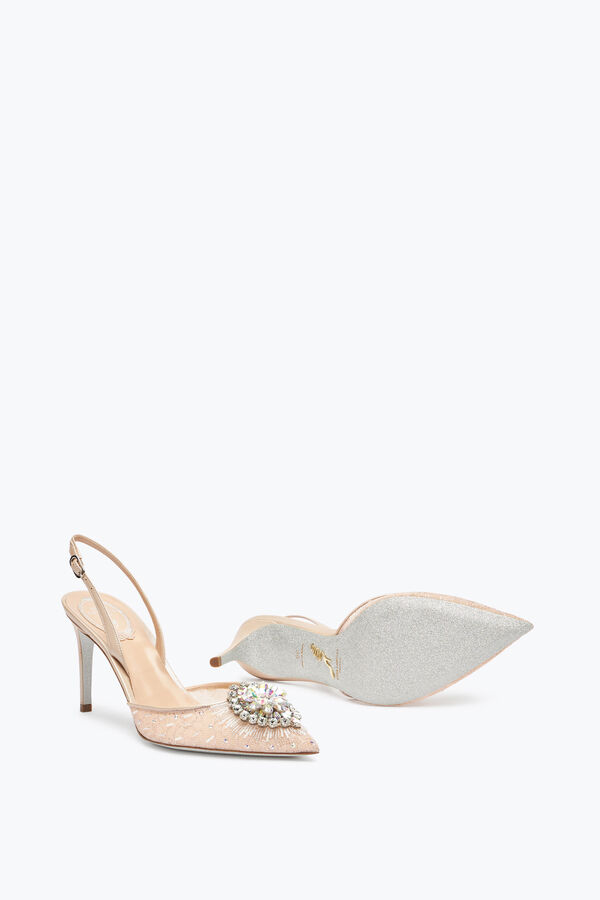 jeweled barbara naken slingback 80 rene caovilla
