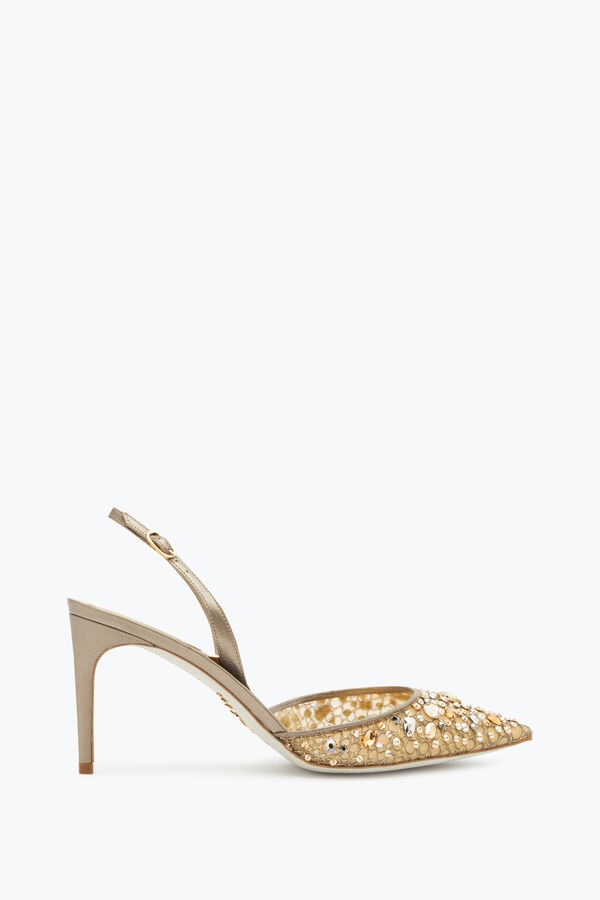 jeweled cinderella brons slingback 80 rene caovilla