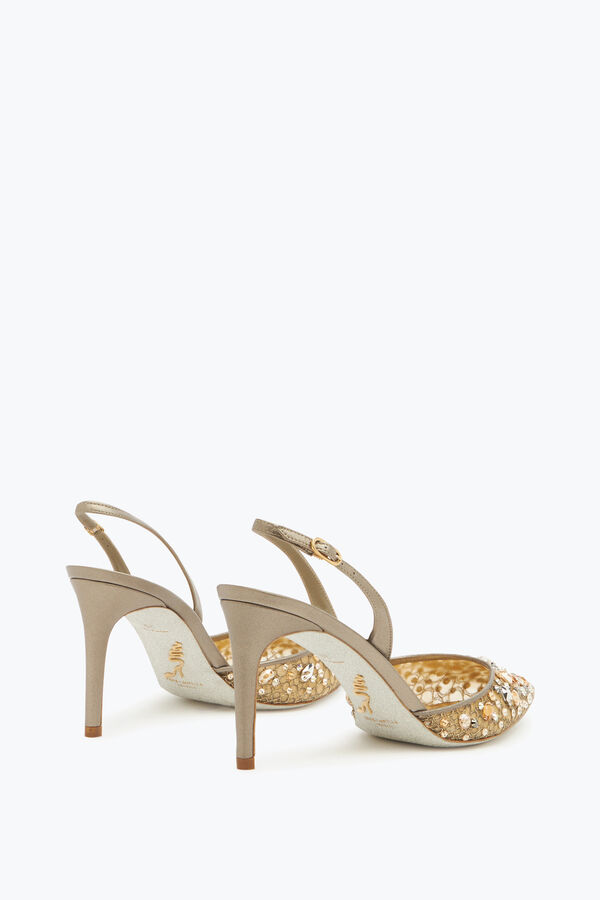 jeweled cinderella brons slingback 80 rene caovilla