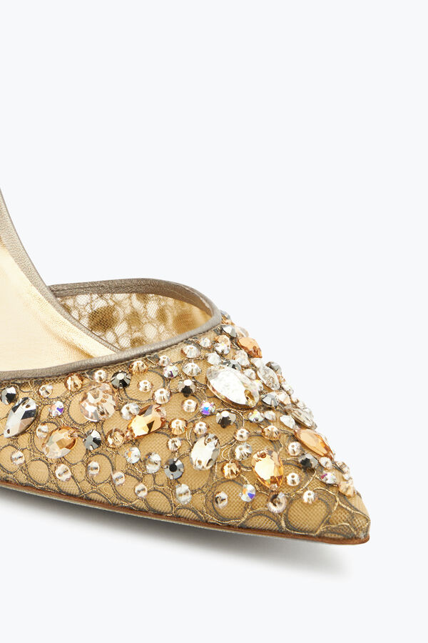 jeweled cinderella brons slingback 80 rene caovilla