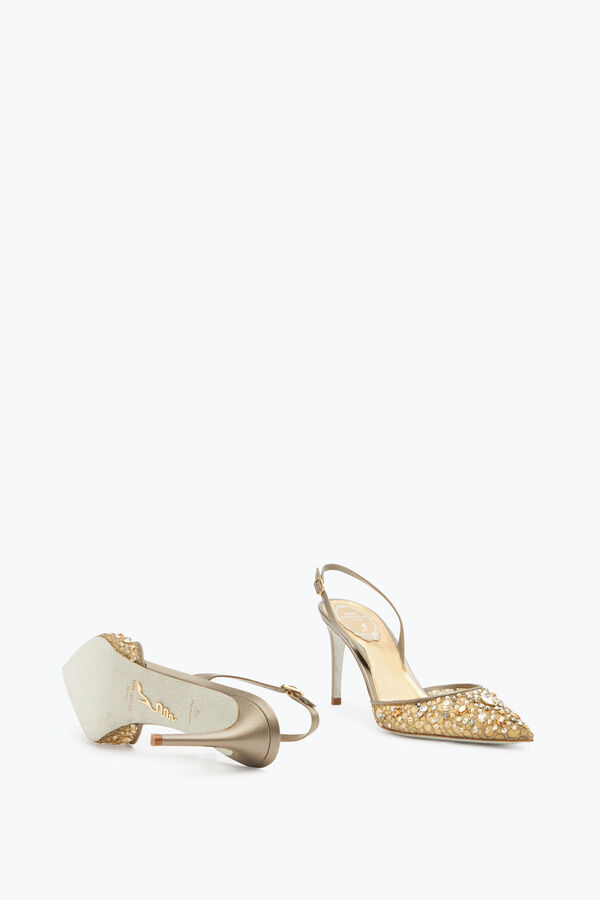 jeweled cinderella brons slingback 80 rene caovilla