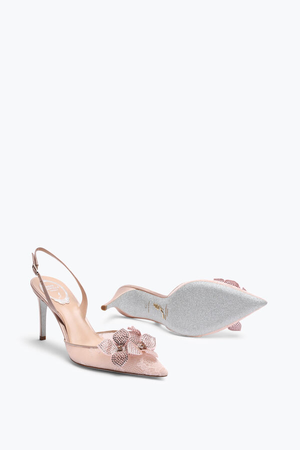 jeweled floriane puderrosa slingback 80 rene caovilla