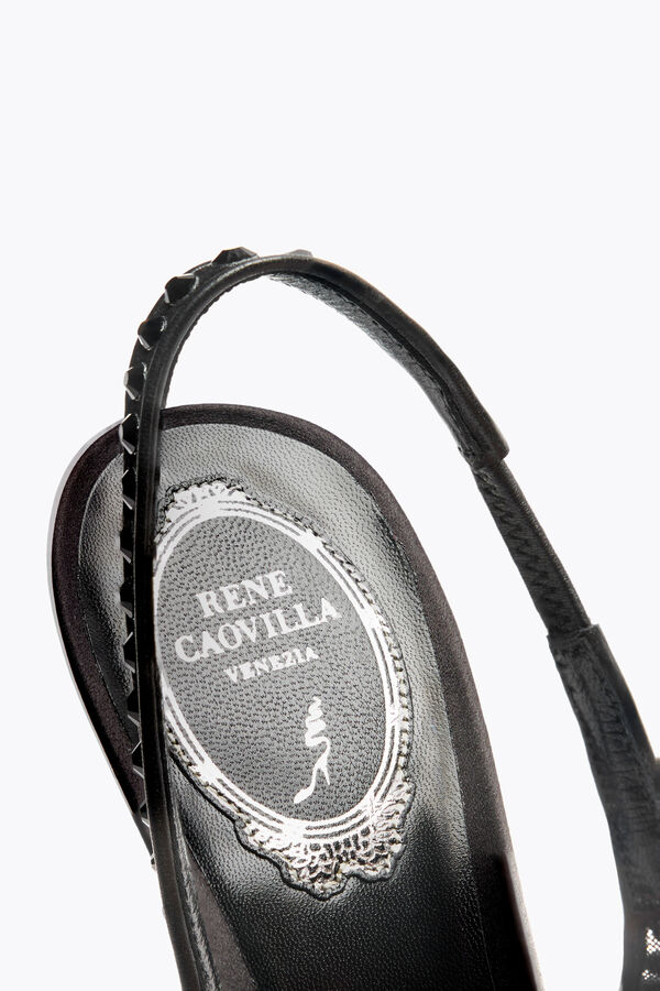 jeweled gilda svart slingback 105 rene caovilla