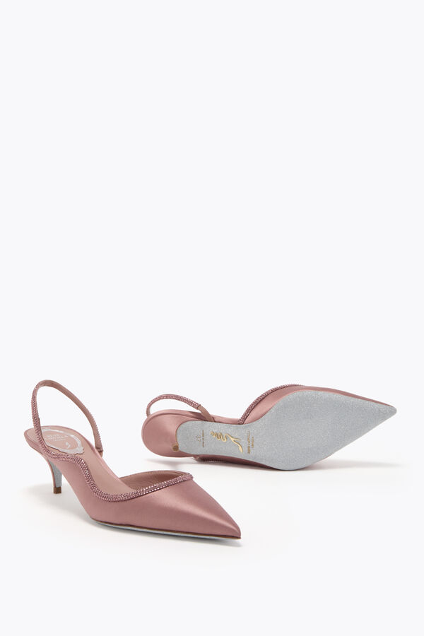 jeweled onda blush pink slingback 50 rene caovilla