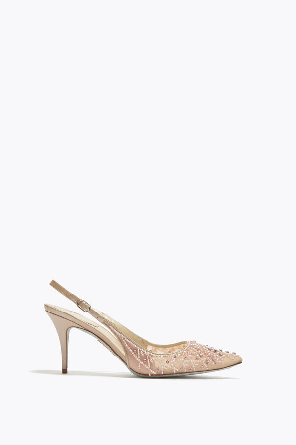 jeweled hÄrlig puderrosa slingback 80 rene caovilla