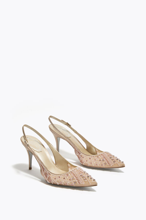 jeweled hÄrlig puderrosa slingback 80 rene caovilla