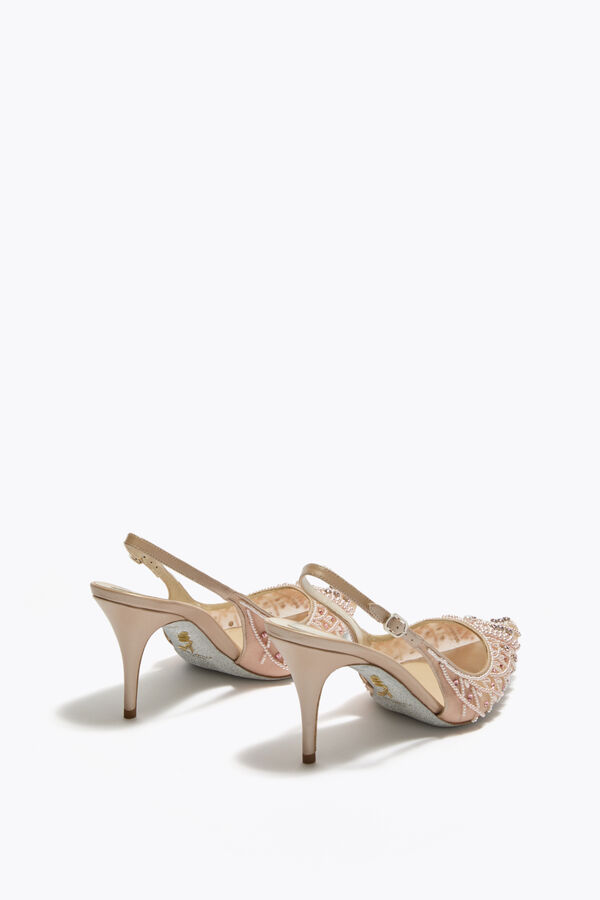 jeweled hÄrlig puderrosa slingback 80 rene caovilla