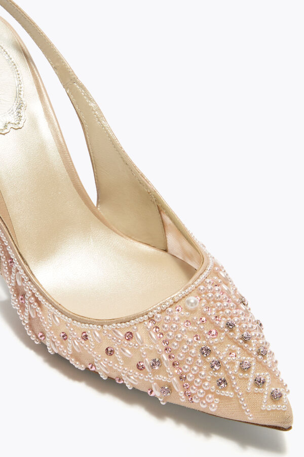 jeweled hÄrlig puderrosa slingback 80 rene caovilla