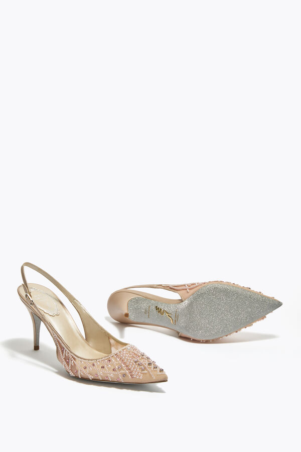 jeweled hÄrlig puderrosa slingback 80 rene caovilla