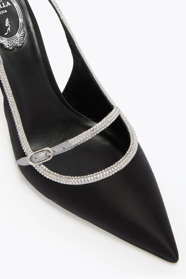 juvel lily svart och silver slingback 80 rene caovilla