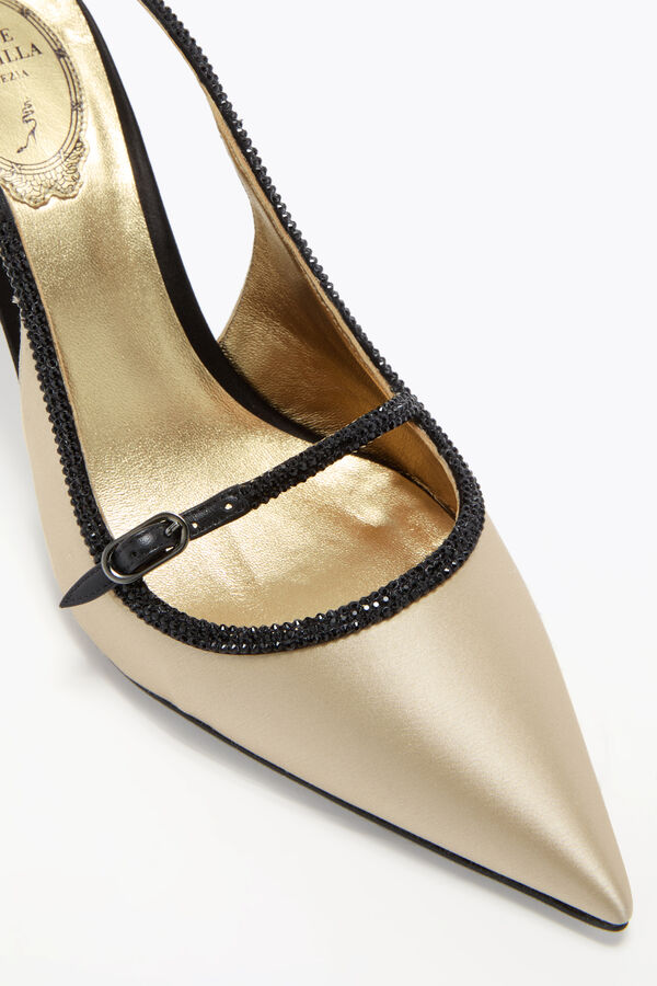 juvel lily svart och champagne slingback 80 rene caovilla