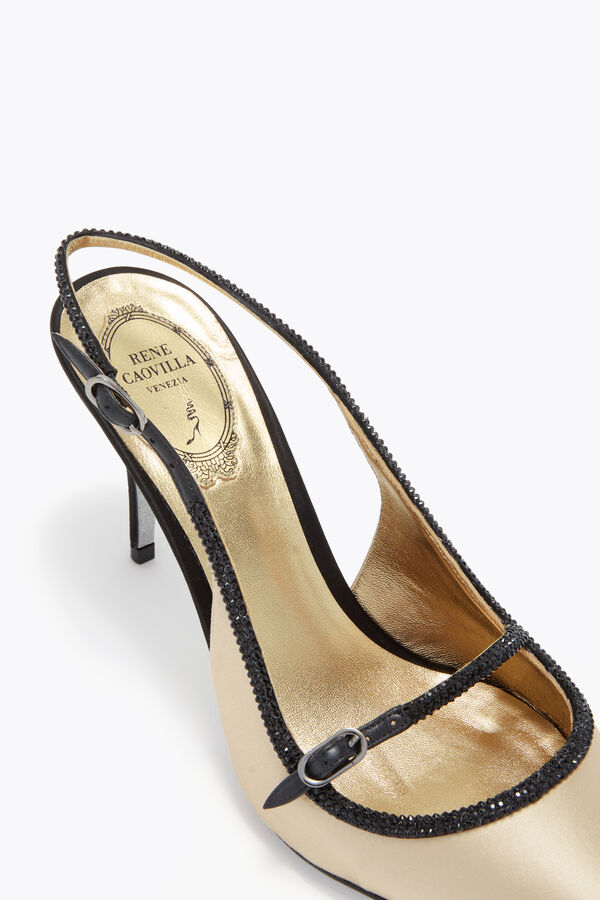 juvel lily svart och champagne slingback 80 rene caovilla
