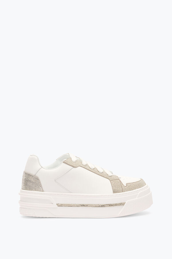 jeweled xtra vit sneaker silver med kristaller 50 rene caovilla