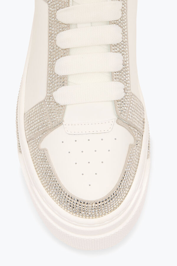 jeweled xtra vit sneaker silver med kristaller 50 rene caovilla