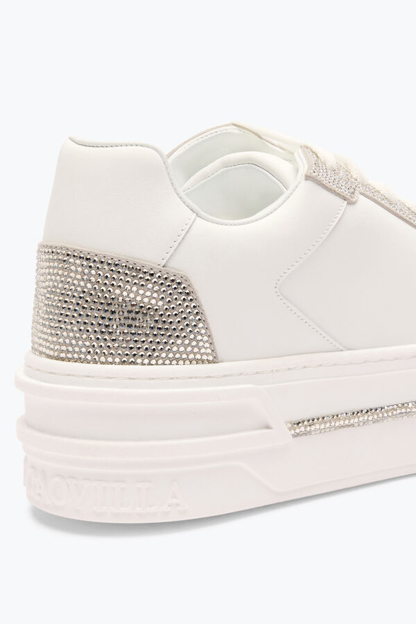 jeweled xtra vit sneaker silver med kristaller 50 rene caovilla
